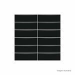 Azulejo-Bella-Vita-Matte-Black-8x25cm-Bold---Portinari---6059350A---Fundo-Branco-Produto-com-item-complementar-Quadrado-ou-Horizontal