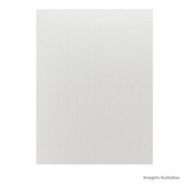 Porcelanato Monocromatico Matte 30x90cm Branco - Portinari Evidence Ondas Retificado