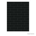 Azulejo-Decora-LuxDecor-Black-8x25cm-Bold---Portinari---6059352A---Fundo-Branco-Produto-com-item-complementar-Quadrado-ou-Horizontal