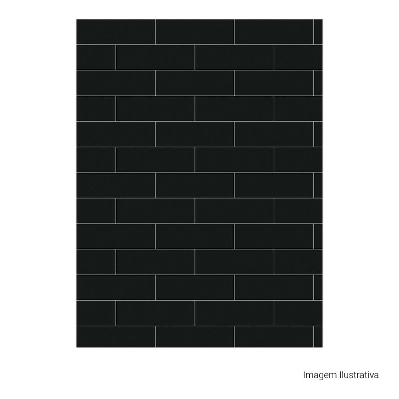 Azulejo-Decora-LuxDecor-Black-8x25cm-Bold---Portinari---6059352A---Fundo-Branco-Produto-com-item-complementar-Quadrado-ou-Horizontal