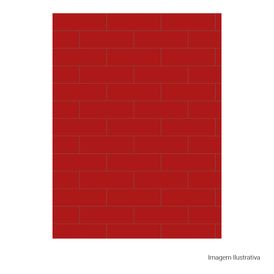 Porcelanato Monocromatico Lux 8x25cm Vermelho - Portinari Decora Rd Bold
