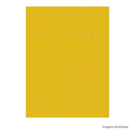 Porcelanato Monocromatico Lux 8x25cm Amarelo - Portinari Decora Yl Bold