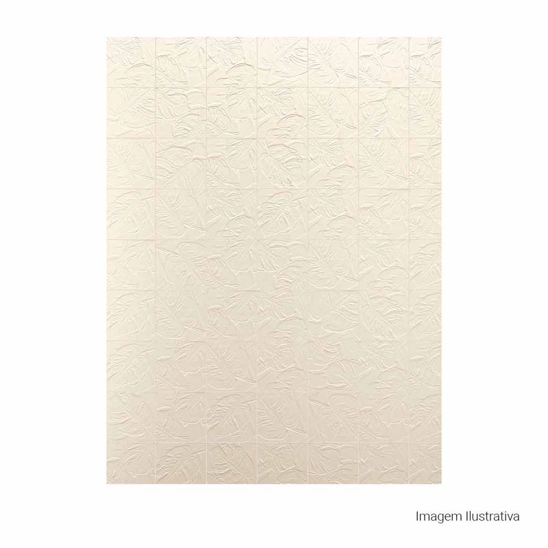 Azulejo-Nuances-da-Natureza-Matte-LuxDecor-Off-White-20x20cm-Bold---Portinari---6061925A---Fundo-Branco-Produto-com-item-complementar-Quadrado-ou-Horizontal