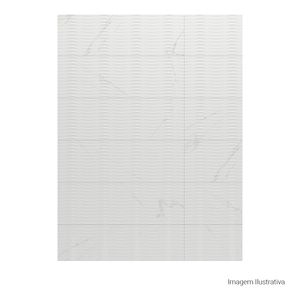 Azulejo Sensorial Matte Curva White - 33cmx100cm Ret