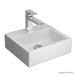 Cuba de Apoio Deca com Mesa Retangular Branco