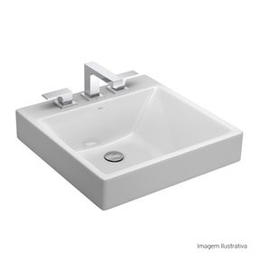 Cuba-de-Apoio-Sobrepor-Deca-com-Mesa-Retangular-500mm-Branco---Deca---L.98.17---Fundo-Branco-Produto-com-item-complementar-posicionada-na-diagonal-direita-e-fechado-ou-produto-redondo