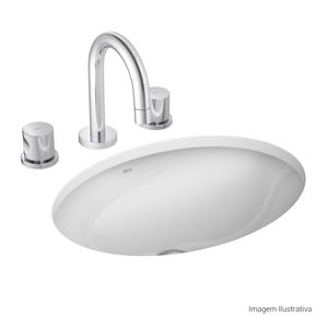 Cuba de Embutir Oval 400x300mm Deca Linha L Branco