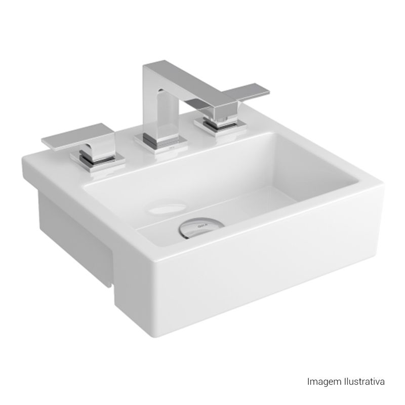 Cuba-de-Semiencaixe-Deca-com-Mesa-Retangular-360x325mm-Branco---Deca---L.733.17---Fundo-Branco-Produto-com-item-complementar-posicionada-na-diagonal-direita-e-fechado-ou-produto-redondo