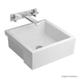Cuba de Semiencaixe Deca Quadrada Branco