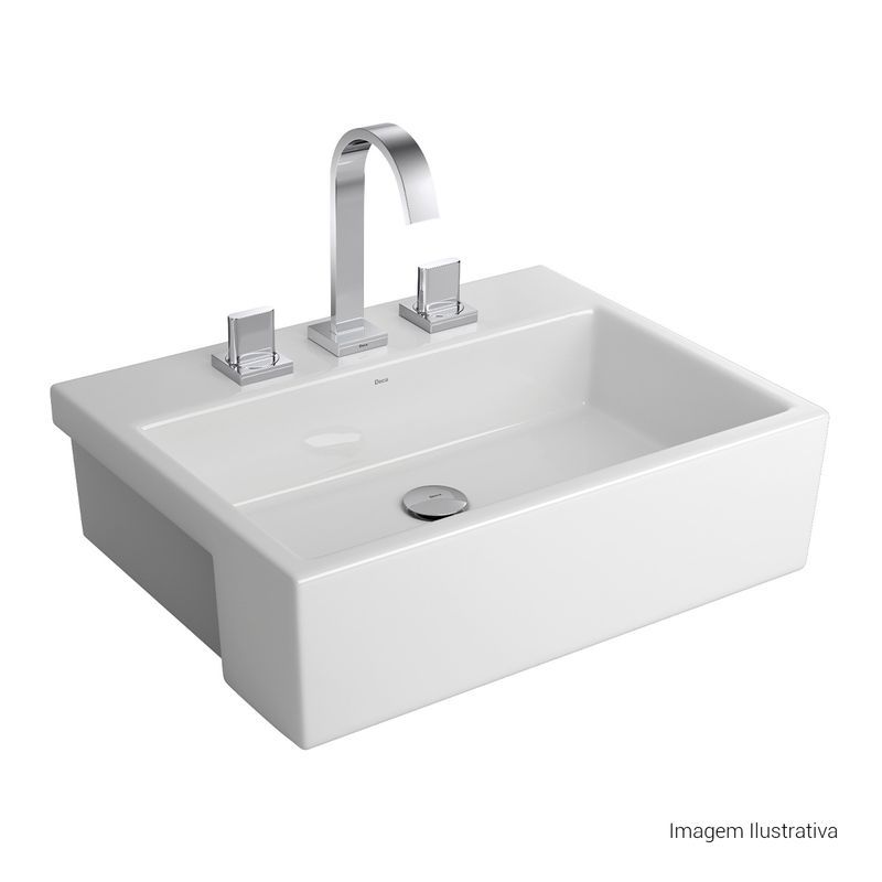 Cuba-de-Semiencaixe-Deca-com-Mesa-Retangular-550x420mm-Branco---Deca---L.843.17---Fundo-Branco-Produto-com-item-complementar-posicionada-na-diagonal-direita-e-fechado-ou-produto-redondo