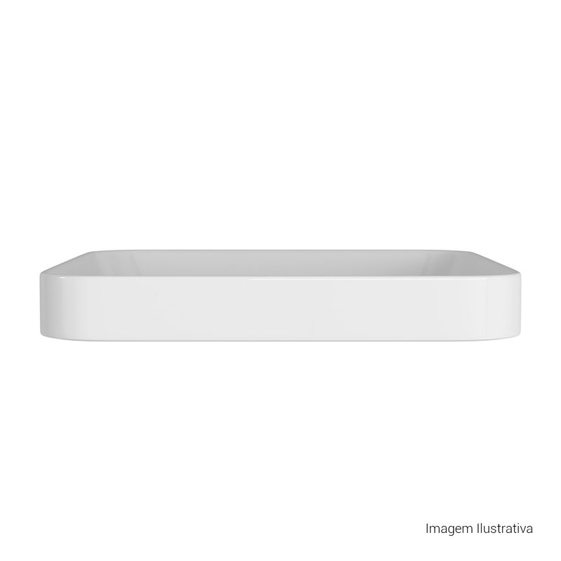 Cuba-de-Sobrepor-Deca-Quadrada-30cm-Branco---Deca---L.21030.17---Fundo-Branco-Produto-com-item-complementar-posicionada-de-frete-e-reto