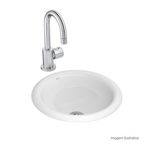 Cuba-de-Sobrepor-Deca-Redonda-310mm-Branco---Deca---L.50.17---Fundo-Branco-Produto-com-item-complementar-posicionada-na-diagonal-direita-e-fechado-ou-produto-redondo