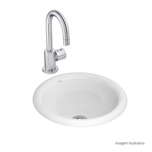 Cuba de Sobrepor Deca Redonda 310mm Branco