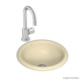 Cuba-de-Sobrepor-Deca-Redonda-Creme---Deca---L.50.37---Fundo-Branco-Produto-com-item-complementar-posicionada-na-diagonal-direita-e-fechado-ou-produto-redondo