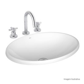Cuba de Sobrepor Deca Oval Branco