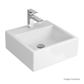 Cuba Suspensa Deca com Mesa Quadrada 410mm Nw Branco Gelo