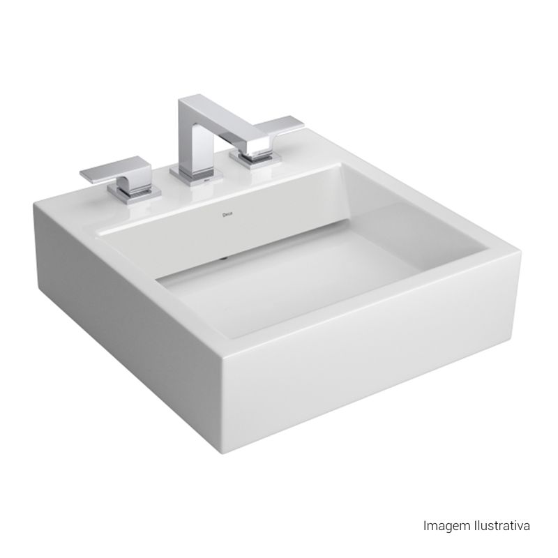 Cuba-Suspensa-Deca-com-Mesa-e-Valvula-Oculta-Quadrada-Branco---Deca---L.86S.17---Fundo-Branco-Produto-com-item-complementar-posicionada-na-diagonal-direita-e-fechado-ou-produto-redondo