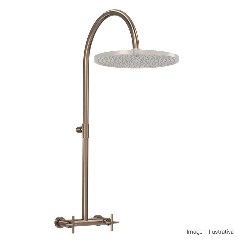 Misturador-Deca-com-Tubo-Externo-para-Chuveiro-Corten---Deca---1440.CT64.MT---Fundo-Branco-Produto-com-item-complementar-posicionada-na-diagonal-direita-e-fechado-ou-produto-redondo