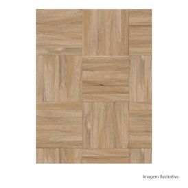 Porcelanato Amadeirado Hard 60x60cm Bege - Portinari Alameda Be Deck Mat Esmaltado Bold
