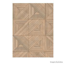 Porcelanato Amadeirado Natural 60x60cm Bege - Portinari Luthier Decor Be Nat Esmaltado Retificado