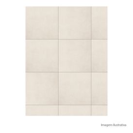 Porcelanato Cimentício Natural 60x60cm Branco - Portinari York Wh Nat Esmaltado Bold