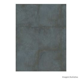 Porcelanato Cimentício Hard 90x90cm Azul - Portinari Alquimia Dbl Esmaltado Retificado