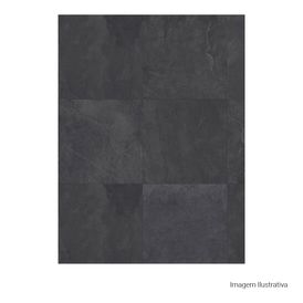 Porcelanato Pedra Hard 90x90cm Preto - Portinari Artois Dgr Mat Esmaltado Retificado