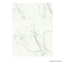 Porcelanato Polido Marmorizado 60x120cm Branco - Portinari Duomo Marmo Wh Pol Retificado