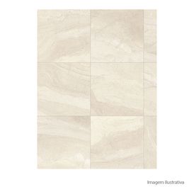 Porcelanato Pedra Hard 90x90cm Branco - Portinari Mediterraneo Ofw Mat Esmaltado Retificado