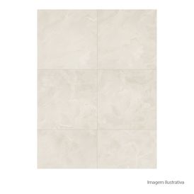 Porcelanato Polido Marmorizado 100x100cm Bege - Portinari Onice Al Pol Retificado