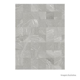 Porcelanato Pedra Natural 20x20cm Cinza - Portinari Oslo Gr Nat Esmaltado Bold