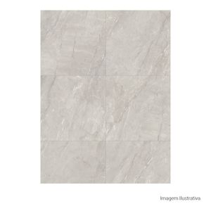 Porcelanato Pietra Di Savoie Acetinado Soft Gray - 100cmx100cm Ret