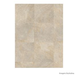 Porcelanato Pedra Hard 80x80cm Bege - Portinari Rochedo Be Esmaltado Retificado