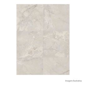 Porcelanato 100X100cm Polido Ret Timeless Cinza