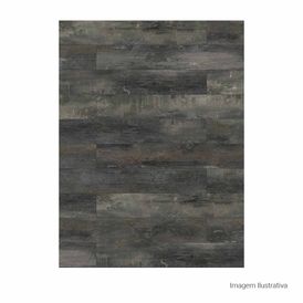Porcelanato Amadeirado Natural 20x120cm Preto - Portinari Eco Dark Hd Dark Hd Dgr Nat Esmaltado Retificado