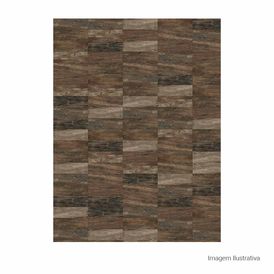 Porcelanato Decorado Matte 7,7x24cm Marrom - Portinari Every Brick Wood Bw Esmaltado Bold