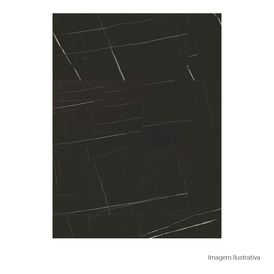 Porcelanato Marmorizado Natural 60x120cm Preto - Portinari Lumina Marquina Nat Esmaltado Retificado