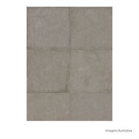 Porcelanato Acetinado Cimentício 100x100cm Marrom - Portinari Detroit No Act Esmaltado Retificado