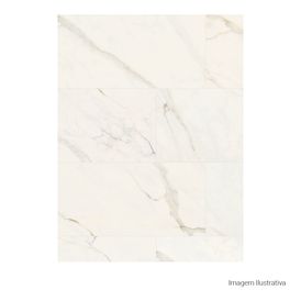Porcelanato Marmorizado Natural 60x120cm Branco - Portinari Opera Covelano Nat Esmaltado Retificado