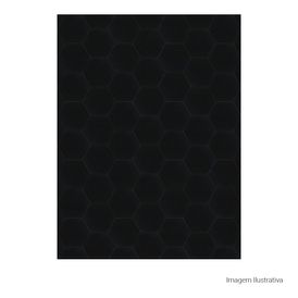 Porcelanato Monocromatico Natural 17,5x17,5cm Preto - Portinari Rima Hexa Bk Nat Esmaltado Bold
