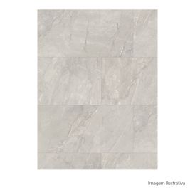 Porcelanato Pietra Di Savoie Acetinado Soft Gray - 60cmx120cm Ret