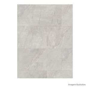 Porcelanato Pietra Di Savoie Polido Soft Gray - 60cmx120cm Ret