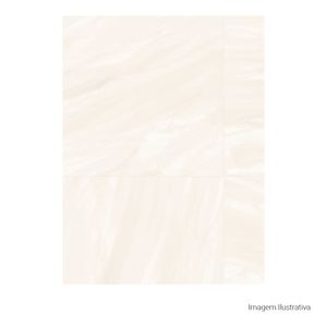 Porcelanato Soberano Polido White - 120cmx120cm Ret