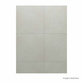 Porcelanato Pedra Natural 120x120cm Cinza - Portinari Lithos Gr Nat Esmaltado Retificado