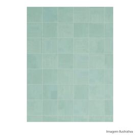 Porcelanato Cimentício Natural 10x10cm Verde - Portinari Acqua Gn Nat Esmaltado Bold