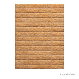 Porcelanato Decorado Natural 5x40cm Marrom - Portinari Sole Decor No Nat Esmaltado Bold