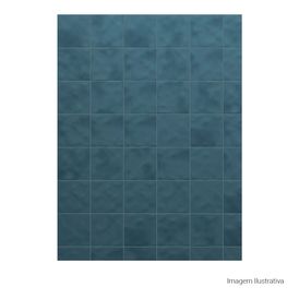 Porcelanato Monocromatico Lux 15x15cm Azul - Portinari Mood Bl Esmaltado Bold