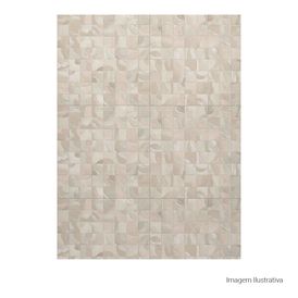 Porcelanato Decorado Mlx 120x120cm Branco - Ceusa Patch Ofw Dd Esmaltado Retificado