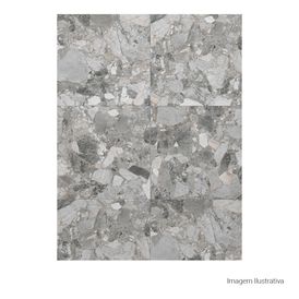 Porcelanato Pedra Hard 120x120cm Colorido - Ceusa Cava Di Gre Mix Dd Esmaltado Retificado