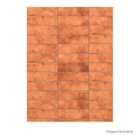 Cerâmica 8X25cm Lux Bold Cartela Laranja